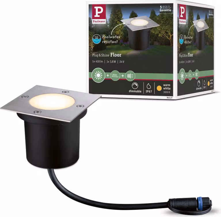 Paulmann Plug & Shine LED Bodeneinbauleuchte Floor Einzelspot