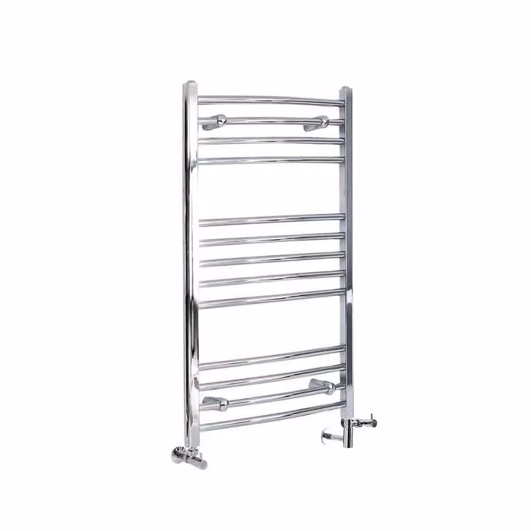 Scaldasalviette Misto Curvo - Termoarredo Bagno Cromato - 1000 x 500mm - 260W - Kent