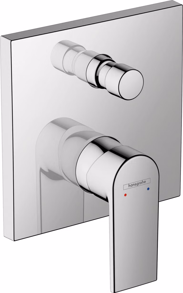 hansgrohe Vernis Shape Mitigeur monocommandé encastré pour bain avec combiné de sécurité intégré, 71469000, 71469000