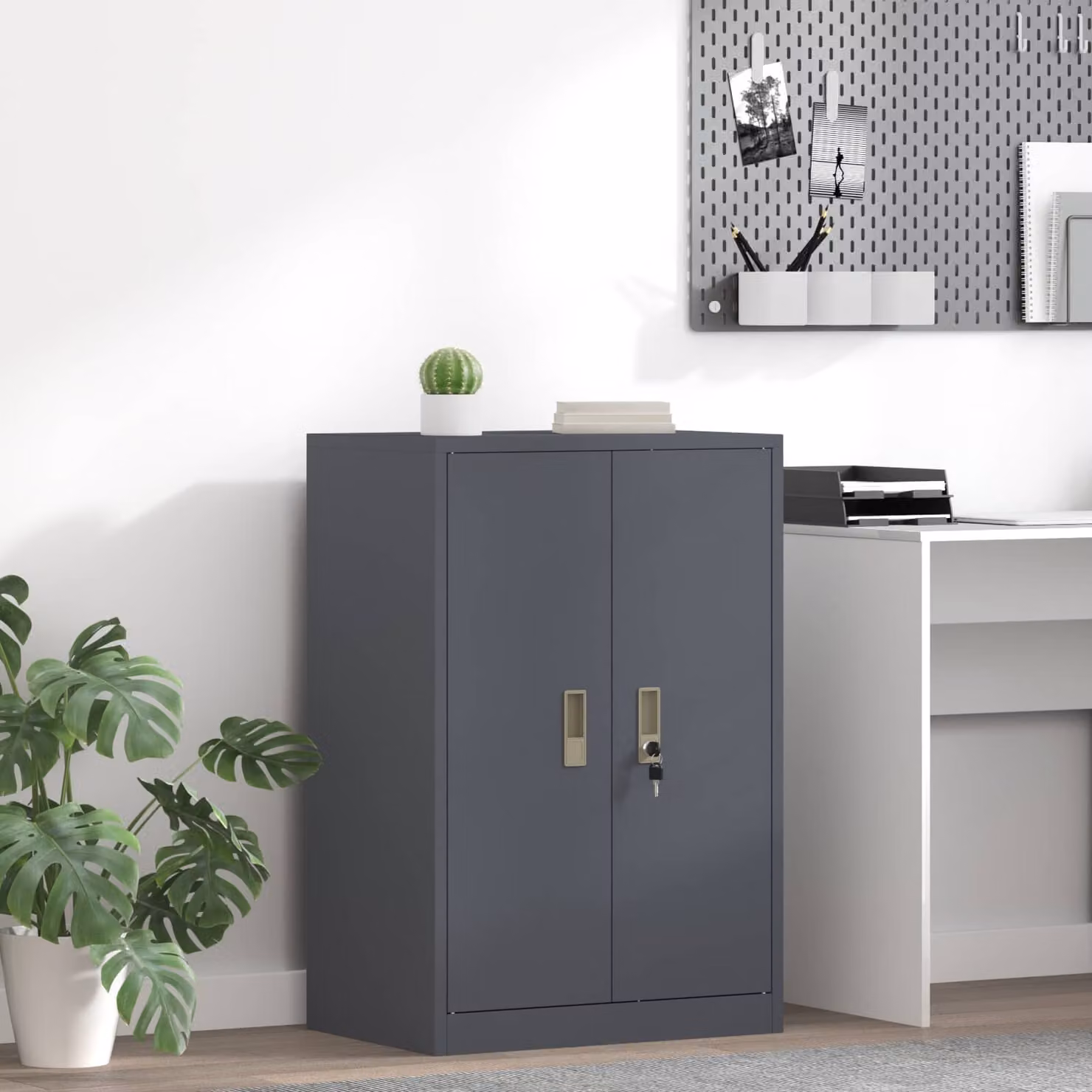 vidaXL Armadio Antracite 60 x 40 x 90 cm Acciaio