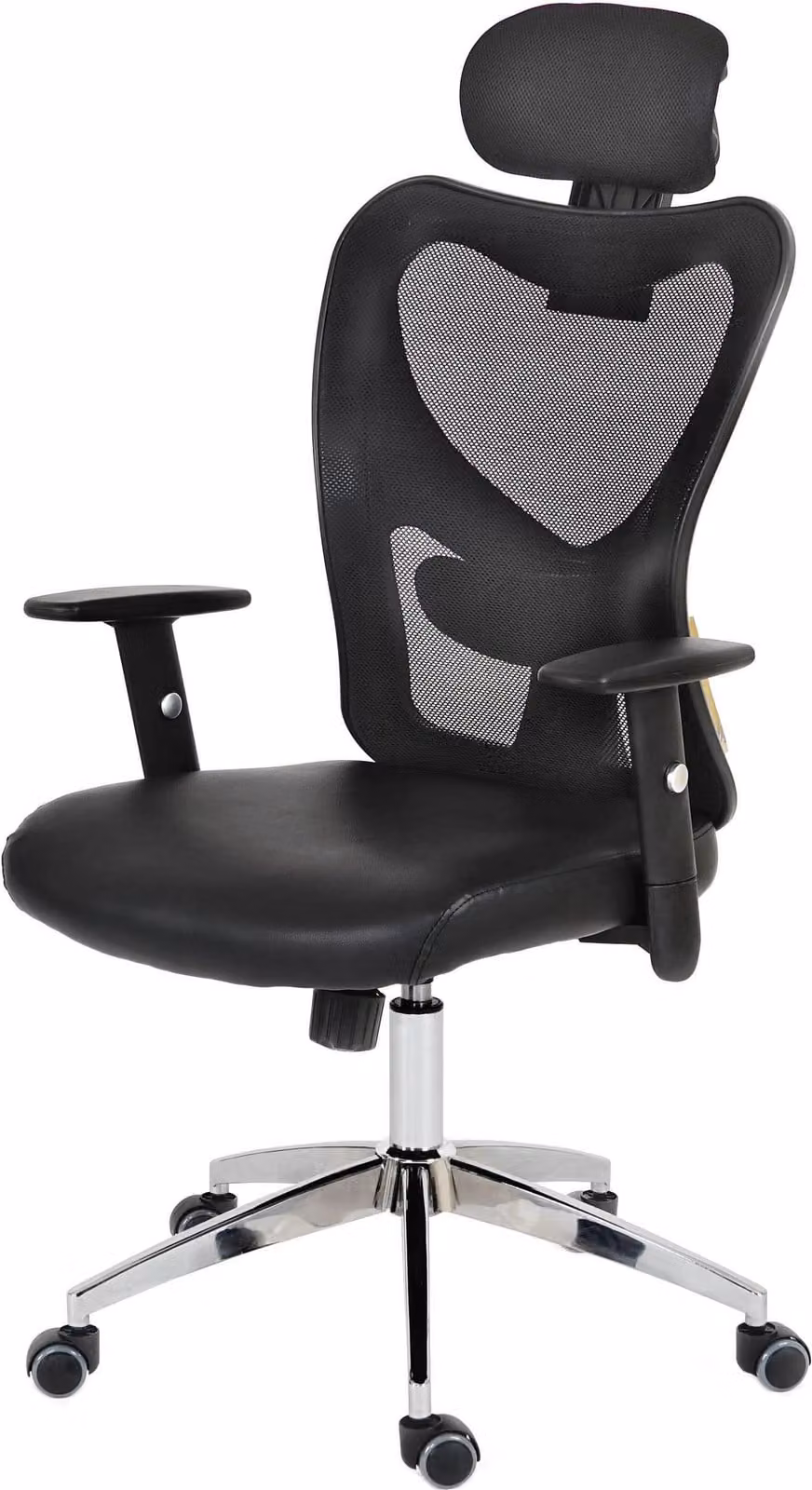 Sedia da ufficio professionale Atlanta, sedia girevole executive da scrivania, Pelle finta ~ grigio