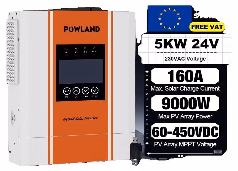 Inverter ibrido solare, doppia uscita AC, integrazione di tecnologia intelligente, ISolar-SMS-5KW-24V