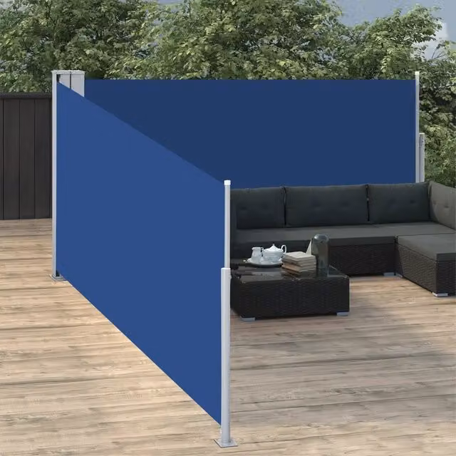 Tenda da sole laterale retrattile DESIGN IN blu in poliestere e acciaio L: 1000 cm, H: 100 cm – 1