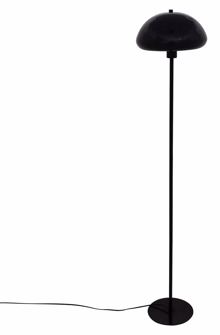 Lampada da terra Savio 140 cm in acciaio nero stile vintage