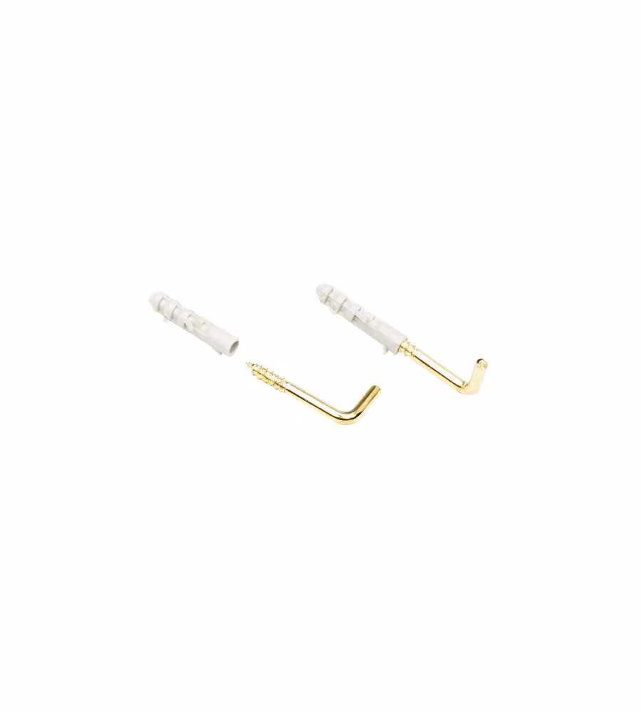 Tassello in Metallo con Gancio per Quadri - 4 mm - 20 Pezzi