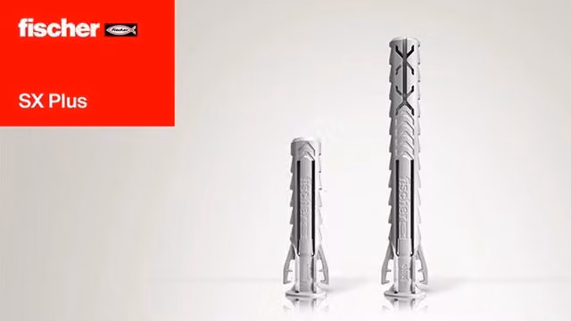 Tasselli Fischer SX Plus in nylon bianco, diametro 10 mm e lunghezza 50 mm, confezione da 100 pezzi