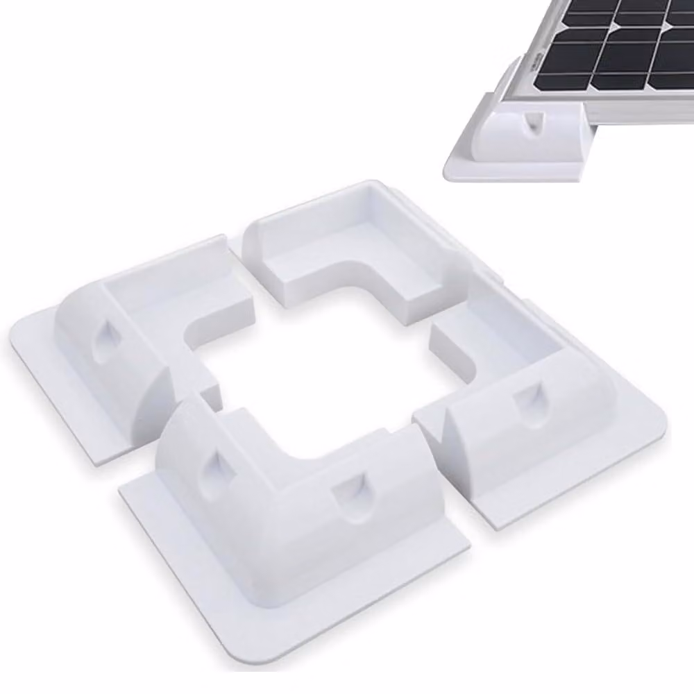 Supporti solari in ABS, confezione da 4 pezzi, ideali per camper e imbarcazioni