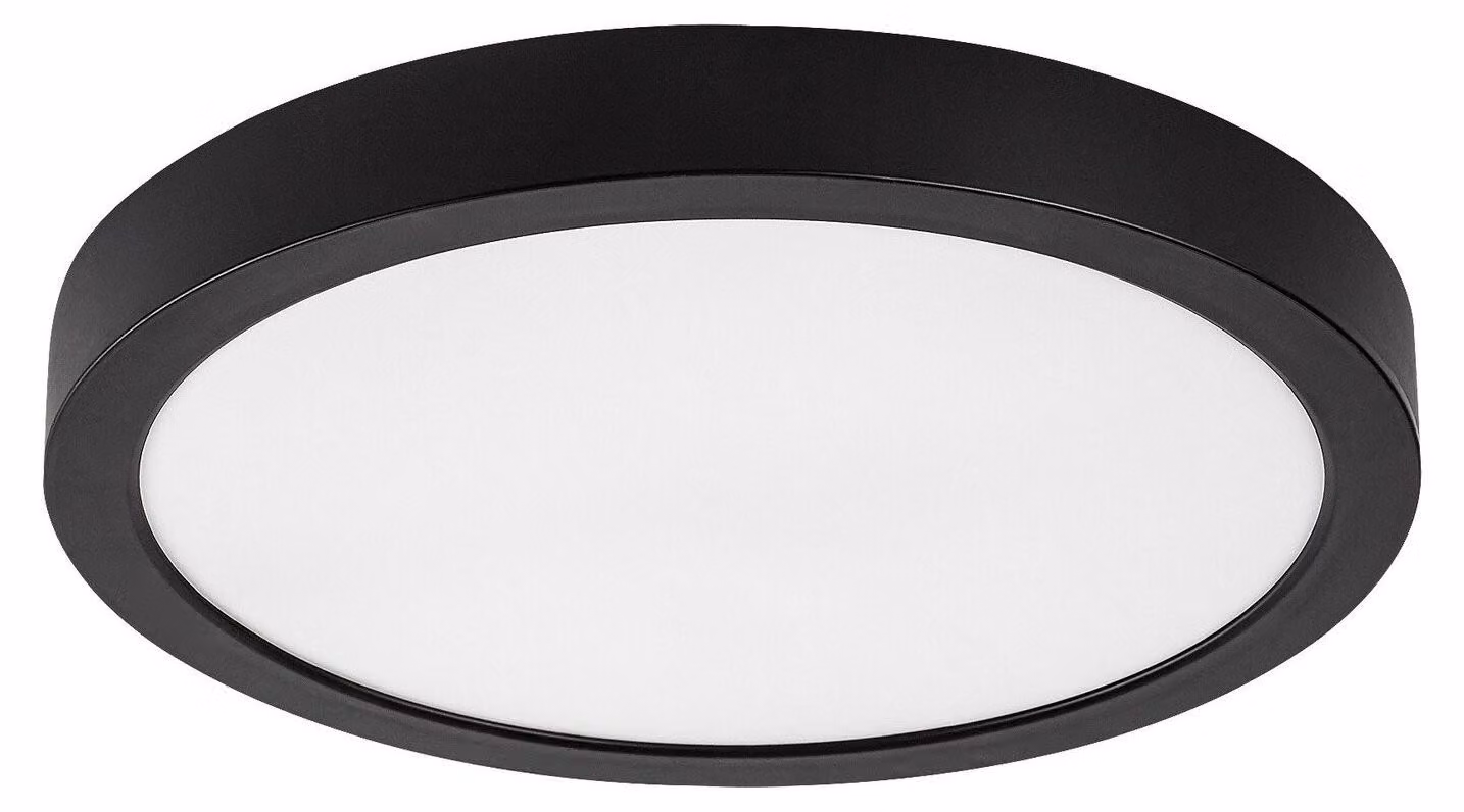 Rabalux Lampada da soffitto a LED nera Shaun Plus rotonda 300 mm 30 W IP44 75076
