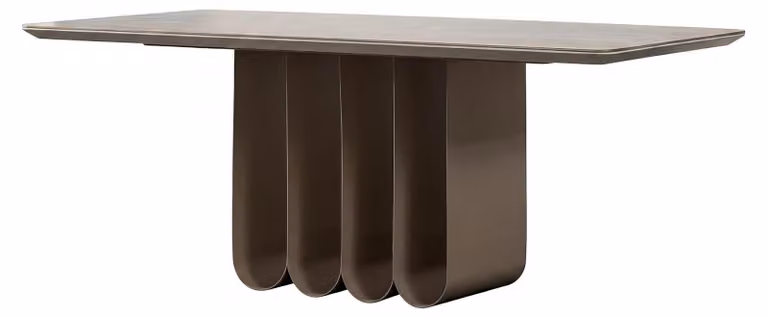 Tavolo da pranzo moderno, color marrone, design tavolo da cucina, tavolo per sala da pranzo