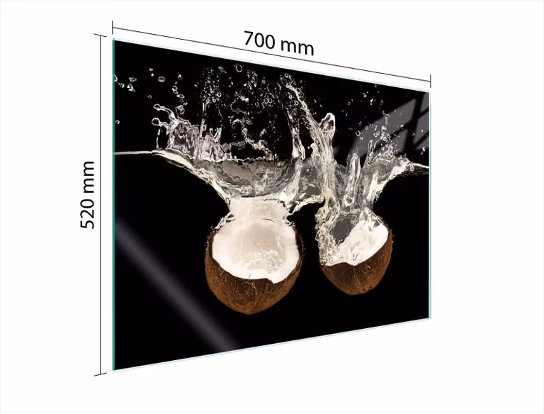 Piastra Protettiva In Vetro Per Cuore 70X52 Coconut