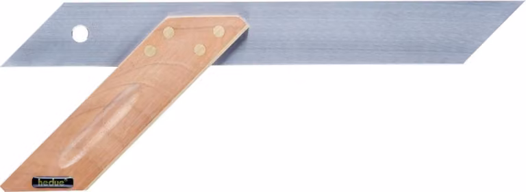 Calibro angolare in noce 250 mm per tracciare, misurare e controllare