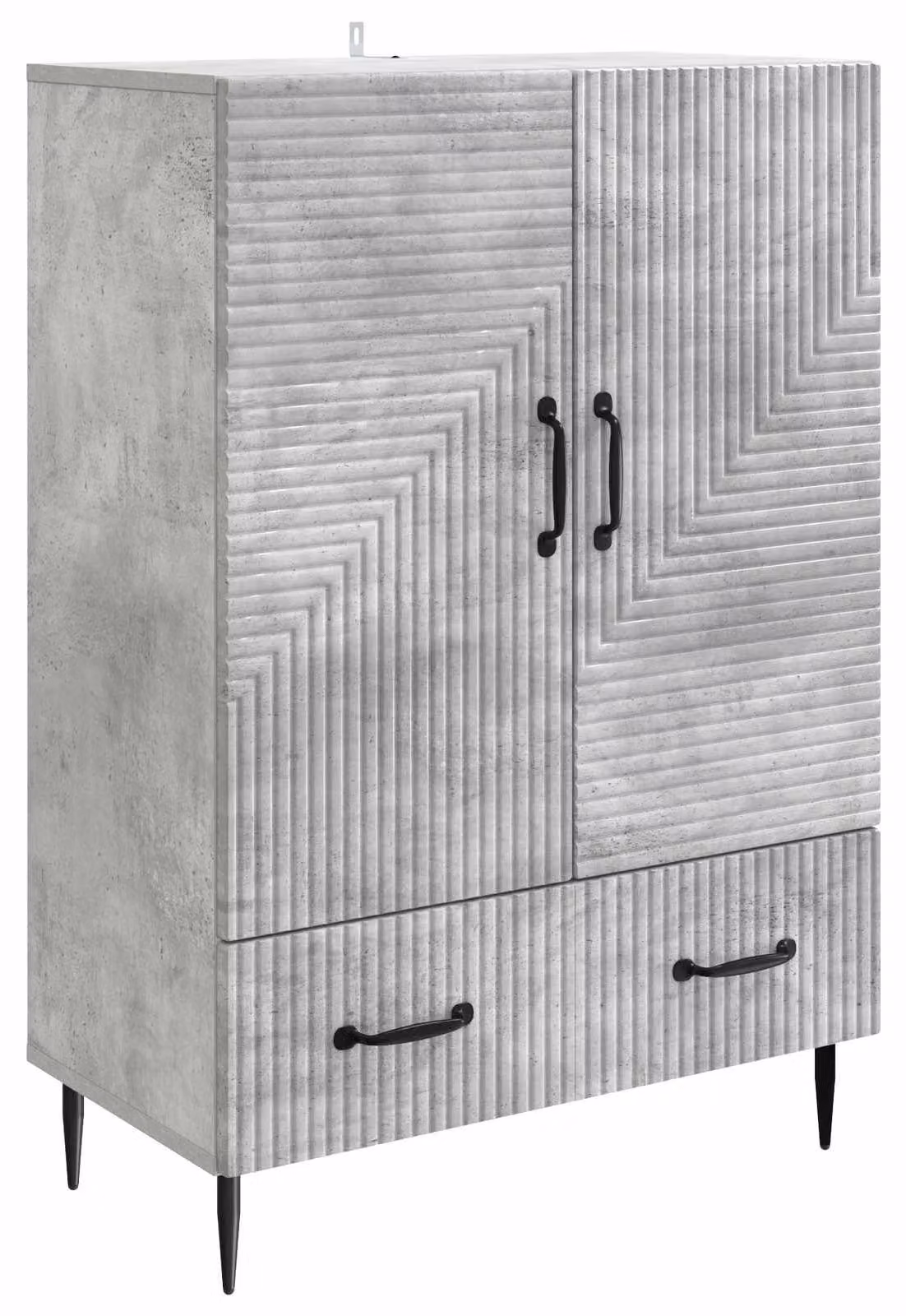Credenza Grigio Cemento 66 x 34,5 x 95 cm Legno ingegnerizzato