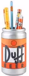 Portapenne con set cancelleria The Simpsons Duff Beer Arancio e Silver L/P: 7 x 12,4 cm LAPSDE07