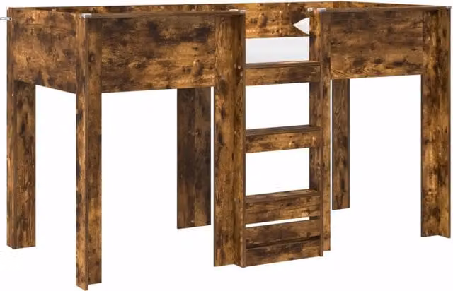 Letto a Castello per Bambini | Letto Infantile | Lettino Rovere fum¨¦ 75 x 190 cm
