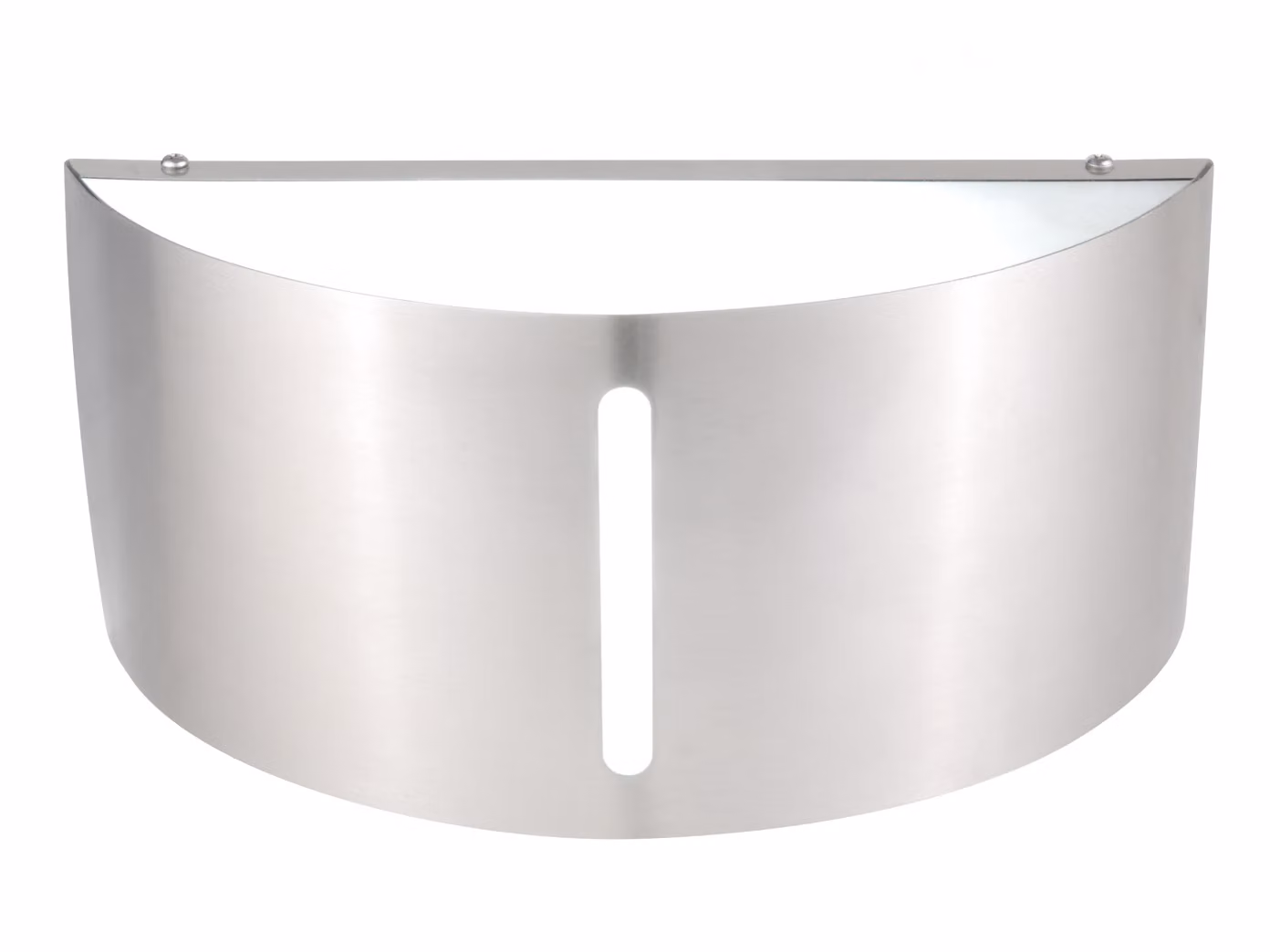 Applique semicircolare per esterni in acciaio inox L. 24,6 cm IP44 Illuminazione di facciata giardino