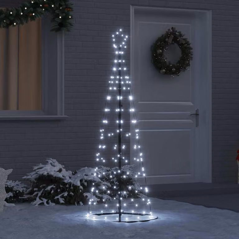 Maison Exclusive - Albero di Natale a LED EKENAS, 250 cm, 390 LED, luce bianca fredda, struttura in acciaio