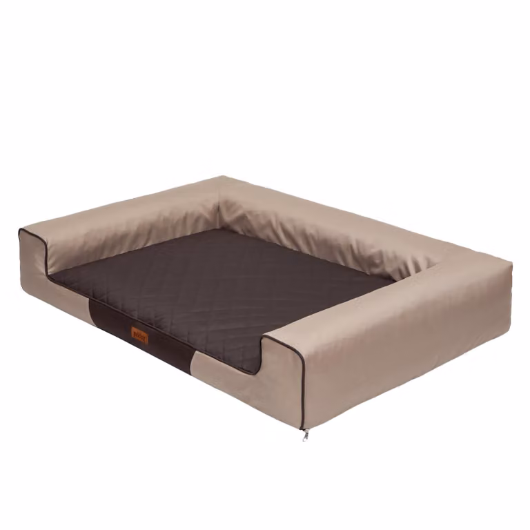 Letto rettangolare per cani, divano con rivestimento removibile e impermeabile - L 80 x 55 cm