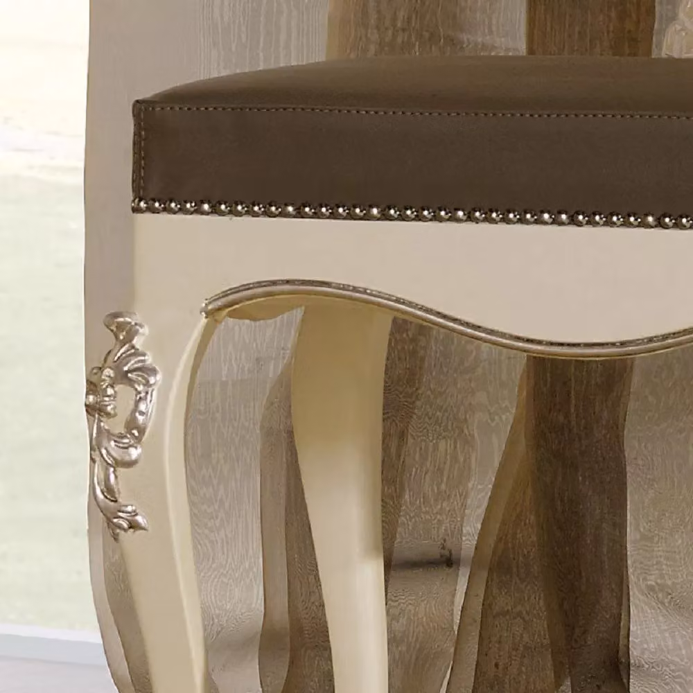Panchetta classica in legno laccato bianco Mobili 2G L/P/H: 60 x 50 x 54 cm – 4