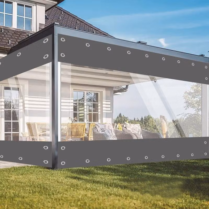 Telo trasparente, 420 g/m², impermeabile e protettivo, ideale per giardino e balcone
