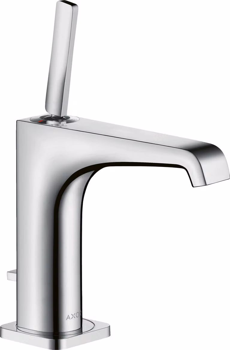 hansgrohe AXOR Citterio E mitigeur monocommande de lavabo 125 avec vidage escamotable, 36100000, 36100000