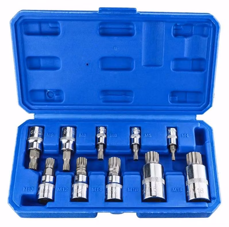 Set di 10 chiavi a T con inserti Torx di diverse dimensioni