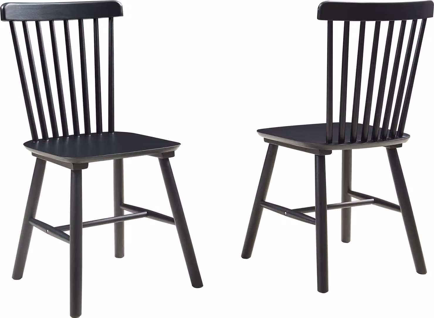 Set di 2 sedie da sala da pranzo "Karmoy" Sedie da cucina 89 x 46 x 52 cm Legno Nero