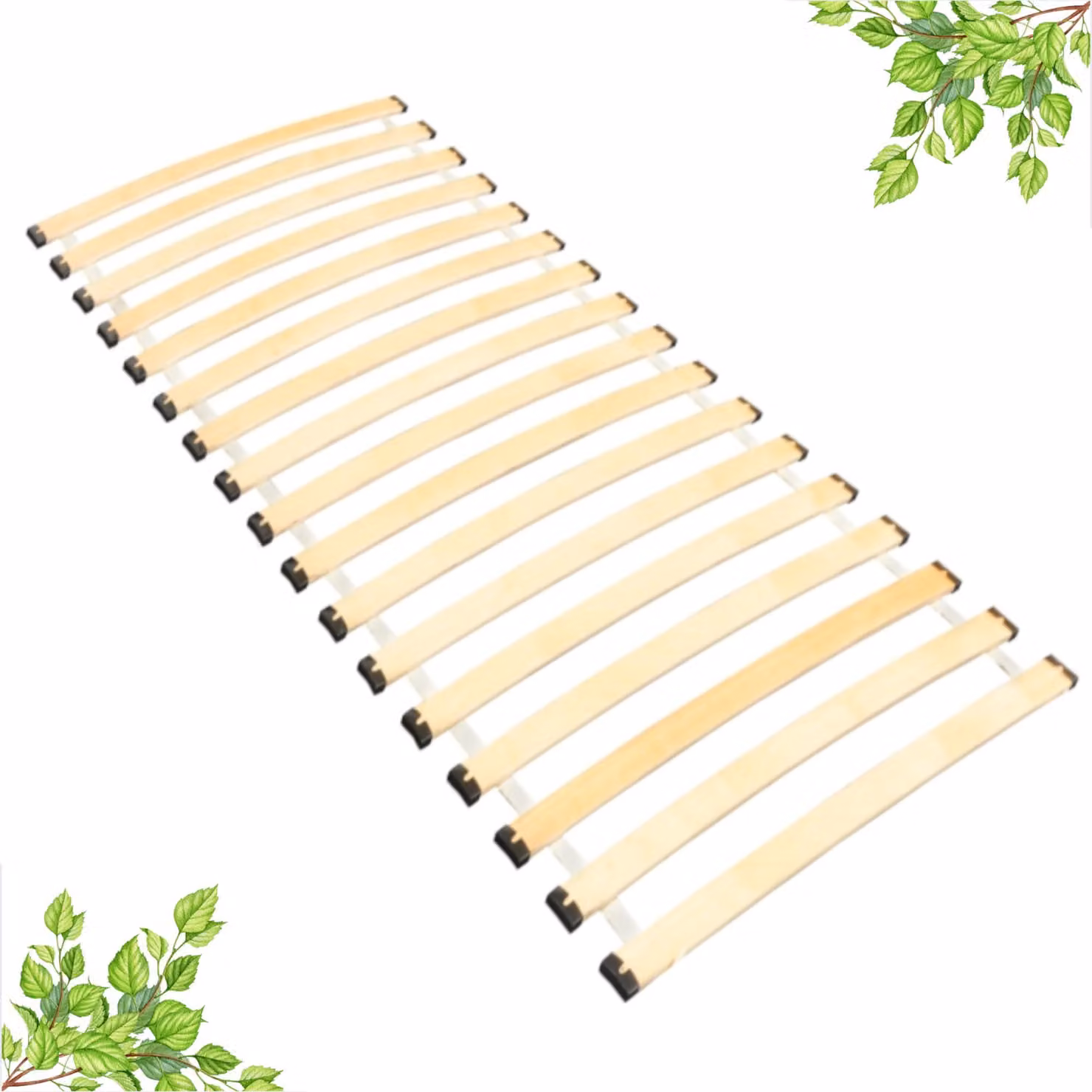 INNOVAHOME Rete a doghe arrotolabile 100x200 - Rete flessibile in legno di betulla