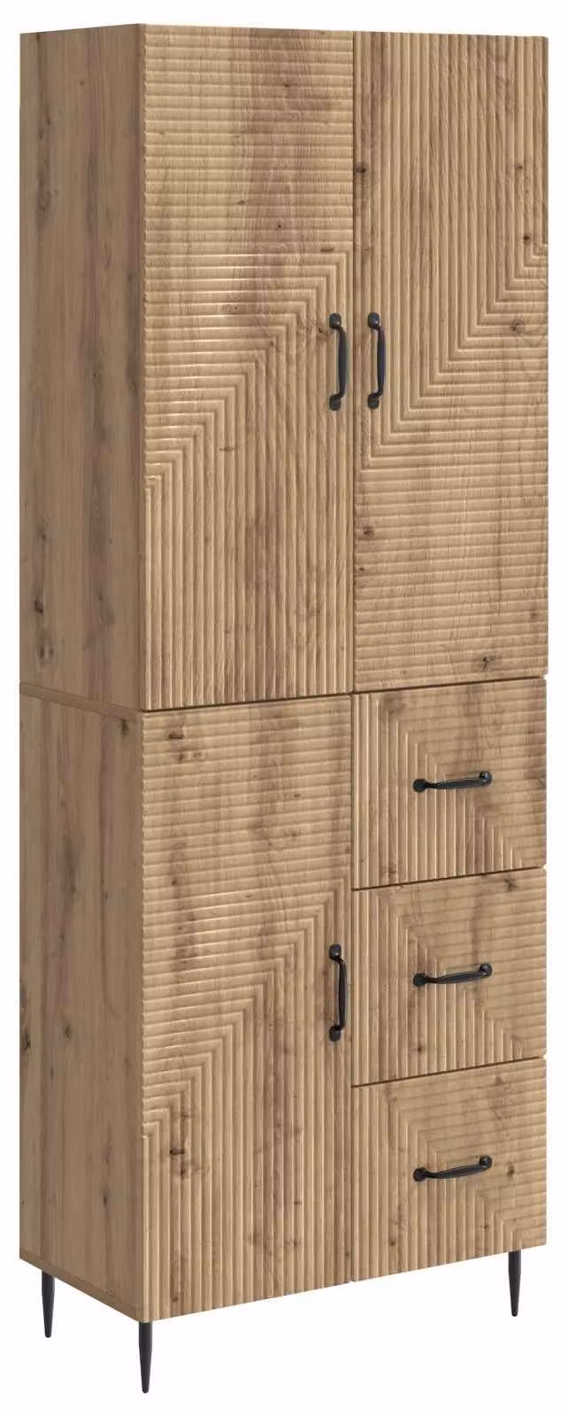 Set di armadi 2 pcs Rovere Artigianale 66 x 34,5 x 89,5 cm