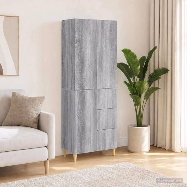 Set di armadi 2 pz Sonoma grigio Legno ingegnerizzato 3416580