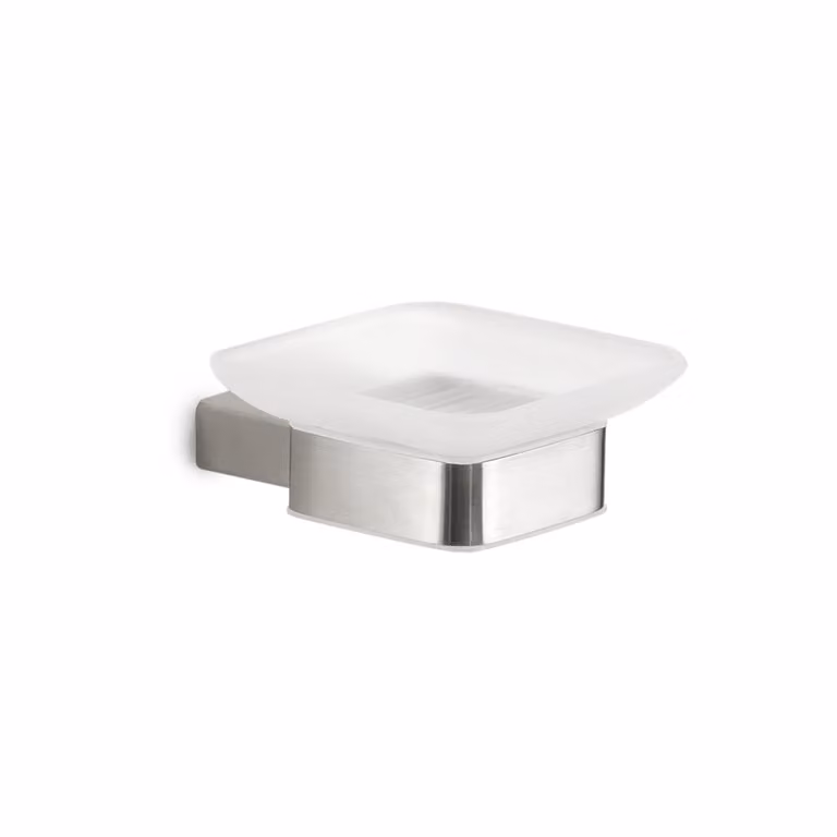 Portasapone da muro in acciaio inox AISI 304 e Cromall A511 Gedy serie MAUI Satinato