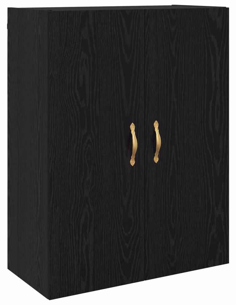 Armadietto a muro Rovere Nero 69,5 x 34 x 90 cm