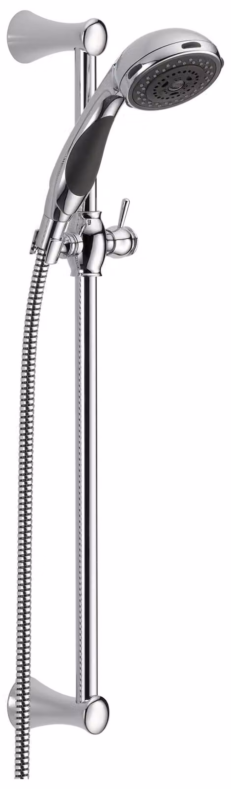 Supporto per soffione doccia, modello classico, cromato, 1 pezzo, completo di materiale di montaggio