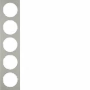 Berker 10152214 Cornice in acciaio inossidabile/bianco polare Berker R.3