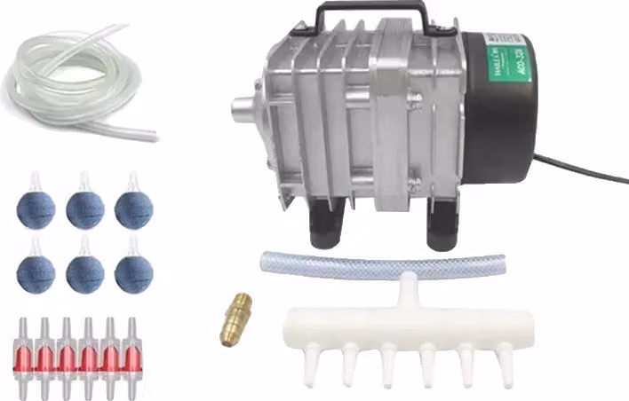 Pompa per ossigeno, in acciaio inox, adatta per acquari, 328 accessori da 60W, adattatore UE 220V 50HZ-a