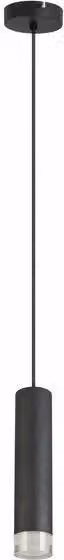 Lampada a sospensione Ina nera 1xE27x40W in acrilico, dimensioni: 120x6x6 cm, IP20 Reality