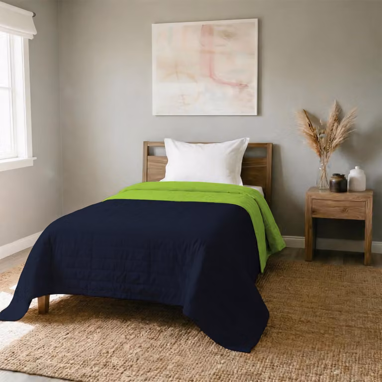 Solidchoice - Piumone estivo, due colori, reversibile, 170 x 270 cm