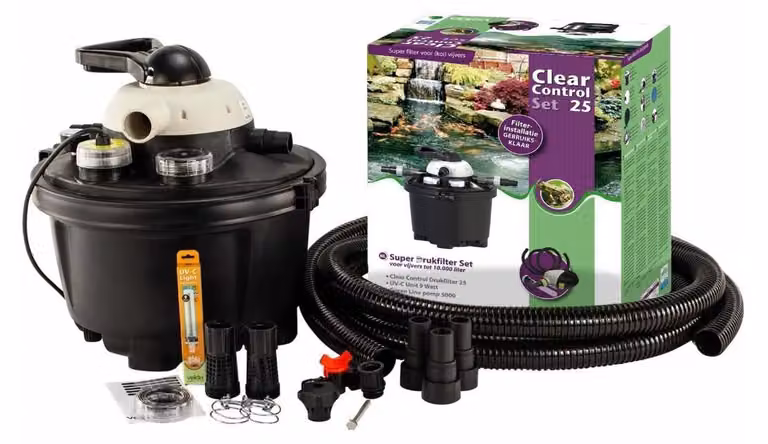 Velda Clear Control 25 Set con filtro a pressione UVC + pompa