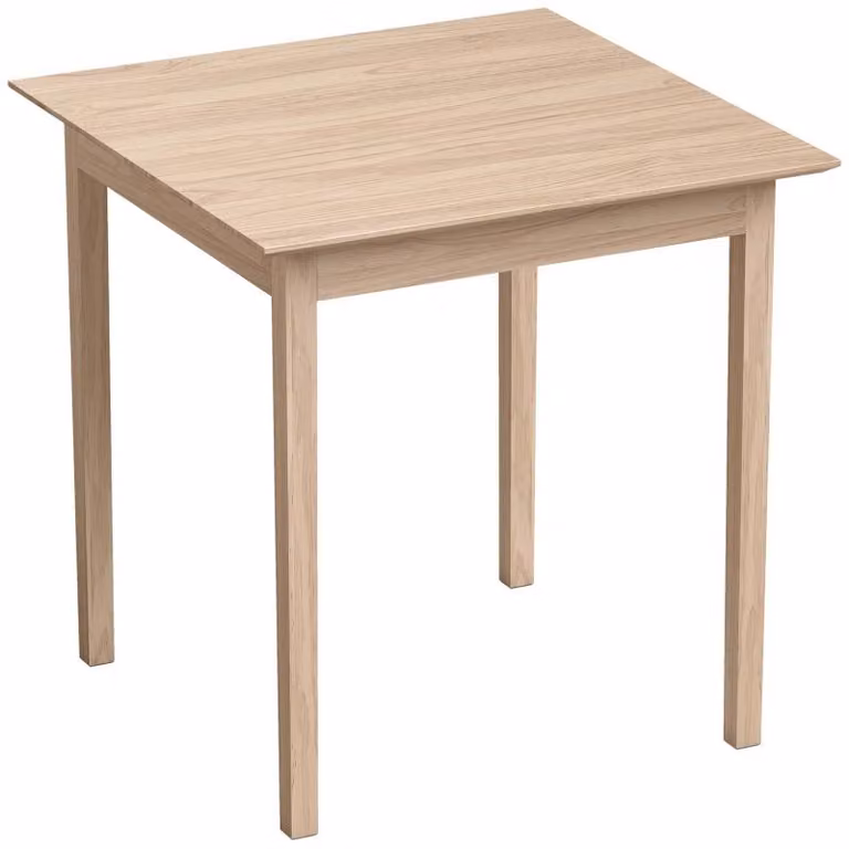 Tavolo quadrato Moonbite, 75 x 75 cm, in legno di pino, tavolo da cucina per 2 persone, stile rustico con finitura verniciata, legno di pino, legno naturale