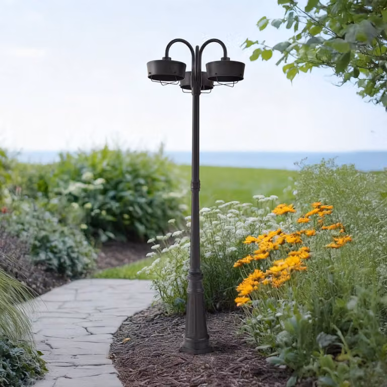 Lampioncino da giardino Thorus PRIOS, Nero, Alluminio, Moderno, Lampada LED da esterni