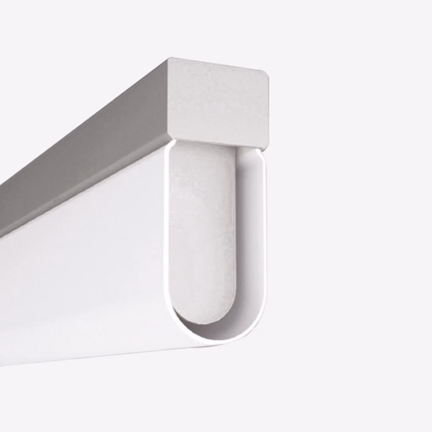 Elegante apparecchio LED a sospensione Aula in varianti di colore, Variante: 1200 x 125 x 1000 mm, 32 W, 4000K, bianco