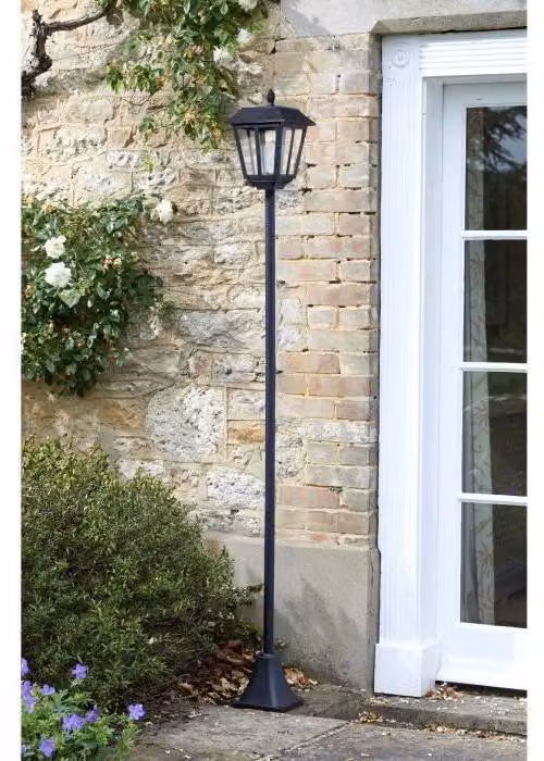 SMART SOLAR Lanterna solare da terra 170 cm  100 lm, lente in vetro a forma di goccia, luce LED bianco freddo