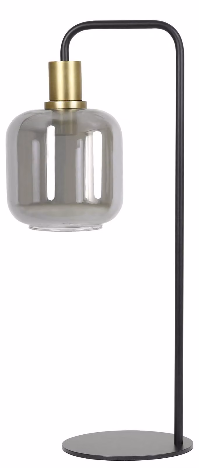 Lampada da tavolo - bronzo nero - LEKAR - vetro metallo - lampada in vetro colorato - E27 - 1861784 - Light & Living