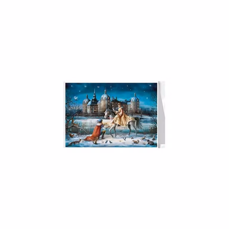 Calendario dell'Avvento a tema "Moritzburg" con cartoline