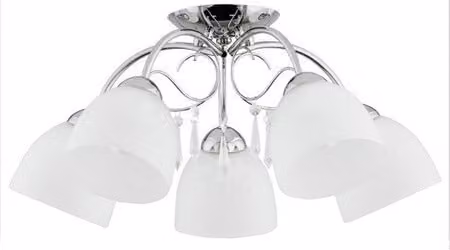 Lampada da soffitto decorativa classica a 5 punti con cristalli NATA 5xE27 15W ALF27715 Alfa