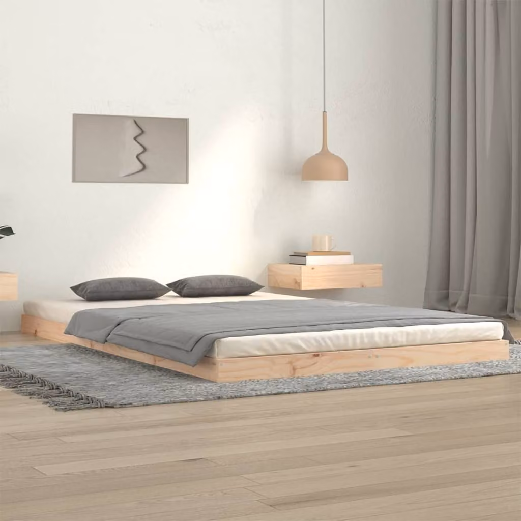 vidaXL Letto in legno massiccio 120x200 cm pino - struttura letto - letto - letto camera da letto