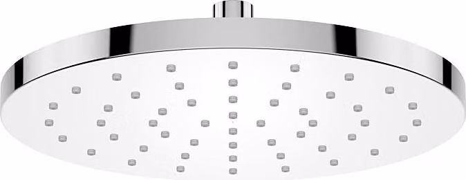 AquaCraft soffione doccia rotondo 250 mm | doccia a pioggia cromata | portata 12 l/min | design sottile | soffione in plastica ABS | montaggio a soffitto con attacco standard