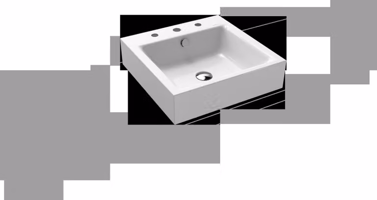 Lavabo à poser Kaldewei Puro 3156, 460 x 460 x 120 mm, 900606033001, 900606033001