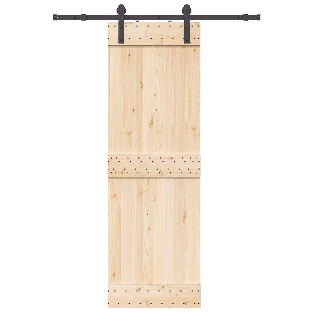 vidaXL Kit di Binari per Porte Scorrevoli in Acciaio Nero Opaco, Lunghezza: 152 cm