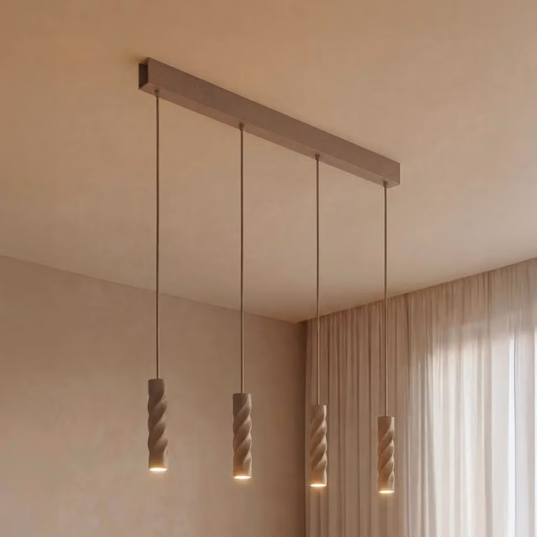 OSRAM Lampada a sospensione Decor Twirl, dimmerabile, Crema / Ambra, Soggiorno / Sala da pranzo, Metallo, Moderno, Lampada a sospensione