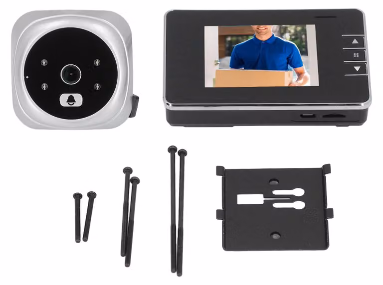 Videocamera per spioncino, campo visivo di 120 gradi, visione notturna HD, citofono bidirezionale, videocitofono intelligente per Villa Home